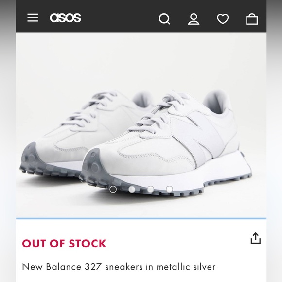 New Balance Shoes - New Balance 327 sneakers EUC NWOB metallic silver